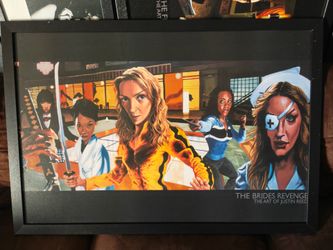 Kill Bill 26"x38" Posterboard with wood frame