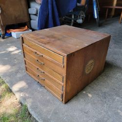 Antique Spool Cabinet 