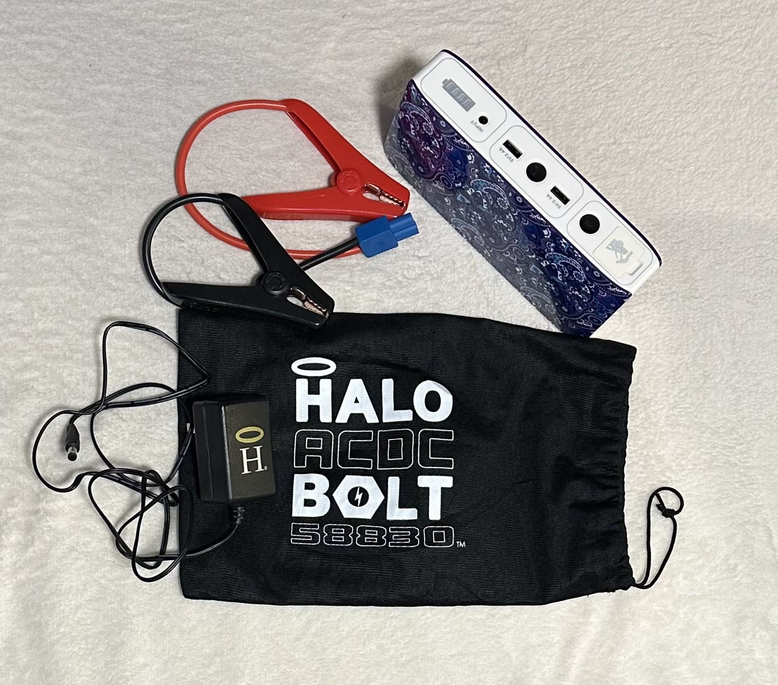 Halo Bolt AC/DC 58830 Power Bank & Car Jump-Starter