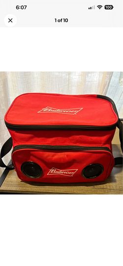 Budweiser Bluetooth Speaker Cooler Bag | 24-Can Insulated Party Cooler