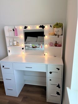 White vanity