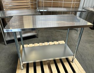 Industrial Prep & Work Table Stainless