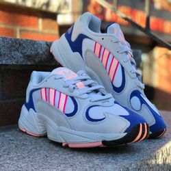 Sneakers Shoes Adidas Yung Grey Royal Adidas Yung-1 White Cleora Size 9 Men's 