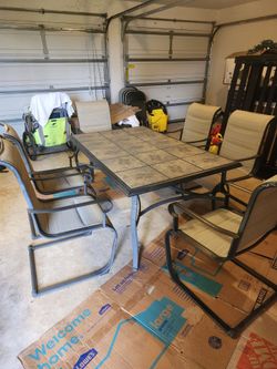6 pc outdoor dinning set