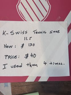 K-Swiss Hypercourt Express Tennis Shoes Men's 11.5 – Worn 4x (Retail $130)