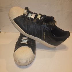 adidas Mens Sneakers Size 7.5 Superstars art GZ0869 Shoes Womens Size 8