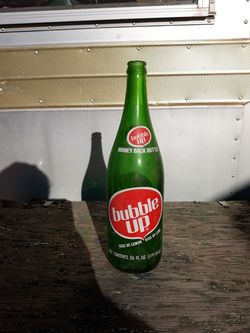 Rare Vintage Bubble Up soda bottle big 26 oz