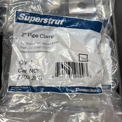 24 pieces of Superstrut 2” electrogalvanized pipe clamp (Thomas & Betts)