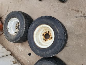 Lawn Mower Tires on Steel Rims