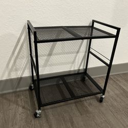 $35 for Home/Office Black Metal 2-tier Rolling Cart