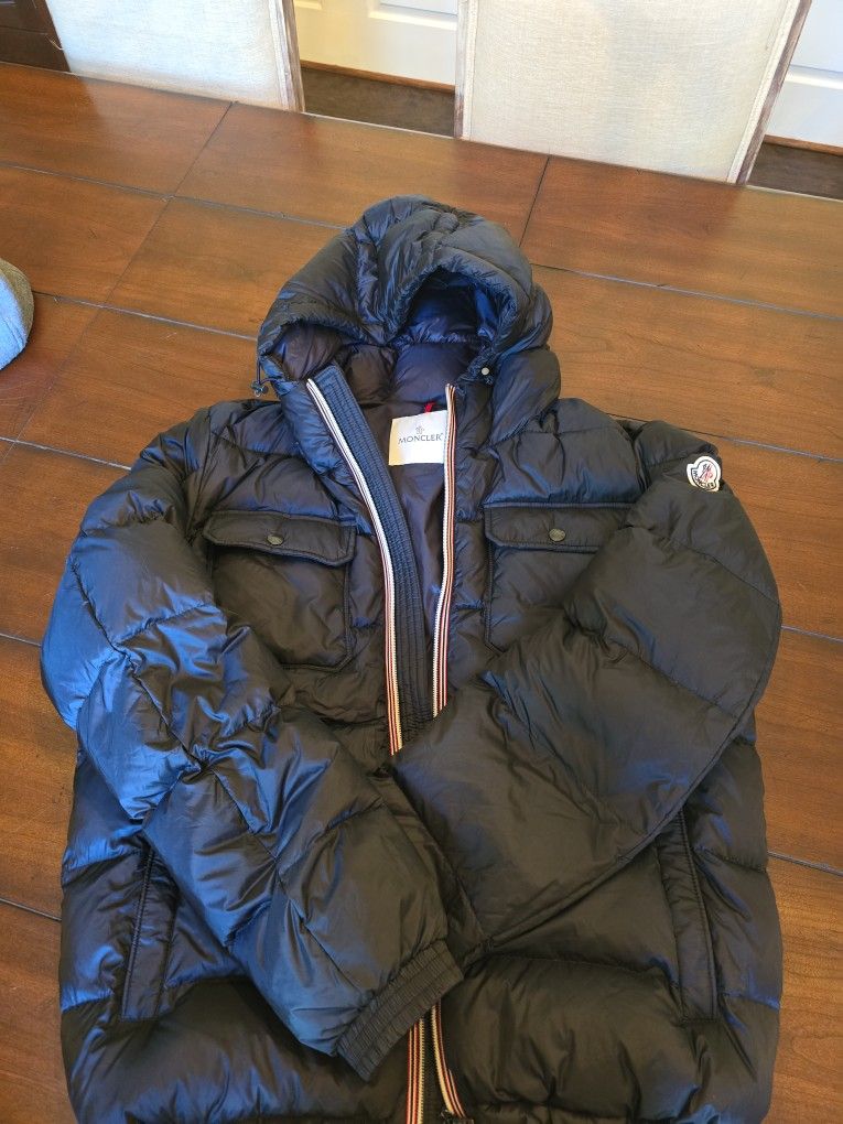 Moncler Morane Jacket, Sz 3 Navy
