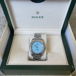 Mens 42 Mm Watch Tiffany Blue