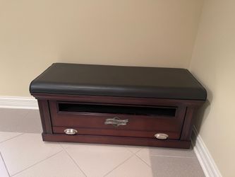 Estate sale! Leather bench