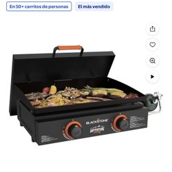 Blackstone Adventure Ready Parrilla de Exterior, Parrilla Plana de Propano de 2 Quemadores y 2...