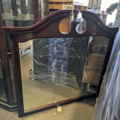 Large Federal style Wooden Vanity Mirro