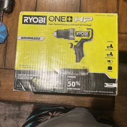 Ryobi  18v Drill 50% Comes With Everything Box Is Un Open 