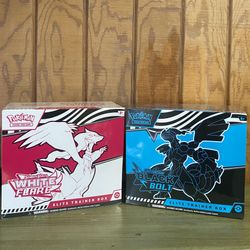 Pokemon Black Bolt ETB and White Flare