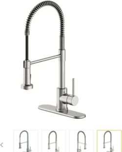 Seasons Westwind Single-Handle Pull Down Kitchen Faucet, Stainless Steel NEW
