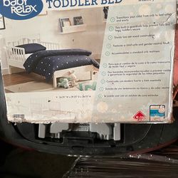 NEW UNOPENED Baby Relax Toddler Bed (White/Blanco)