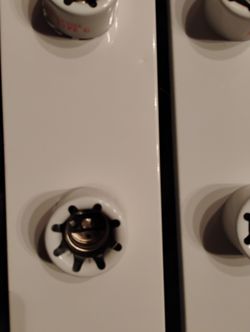 Pair of 3-Bulb White Bathroom Light Fixtures 