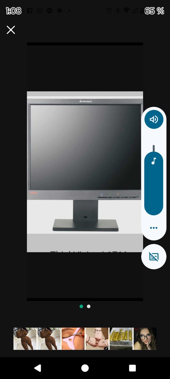 Monitor LCD Lenovo ThinkVision
17"  pulgadas
Nuevo.