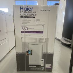 Haier® Smart Portable Air Conditioner with Dehumidifier for Large Rooms up to 550 sq. ft., 13.500 BTU (9,700 BTU SACC) 
