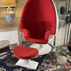 MCM Alpha Egg Chair And Ottoman Aarnio Style