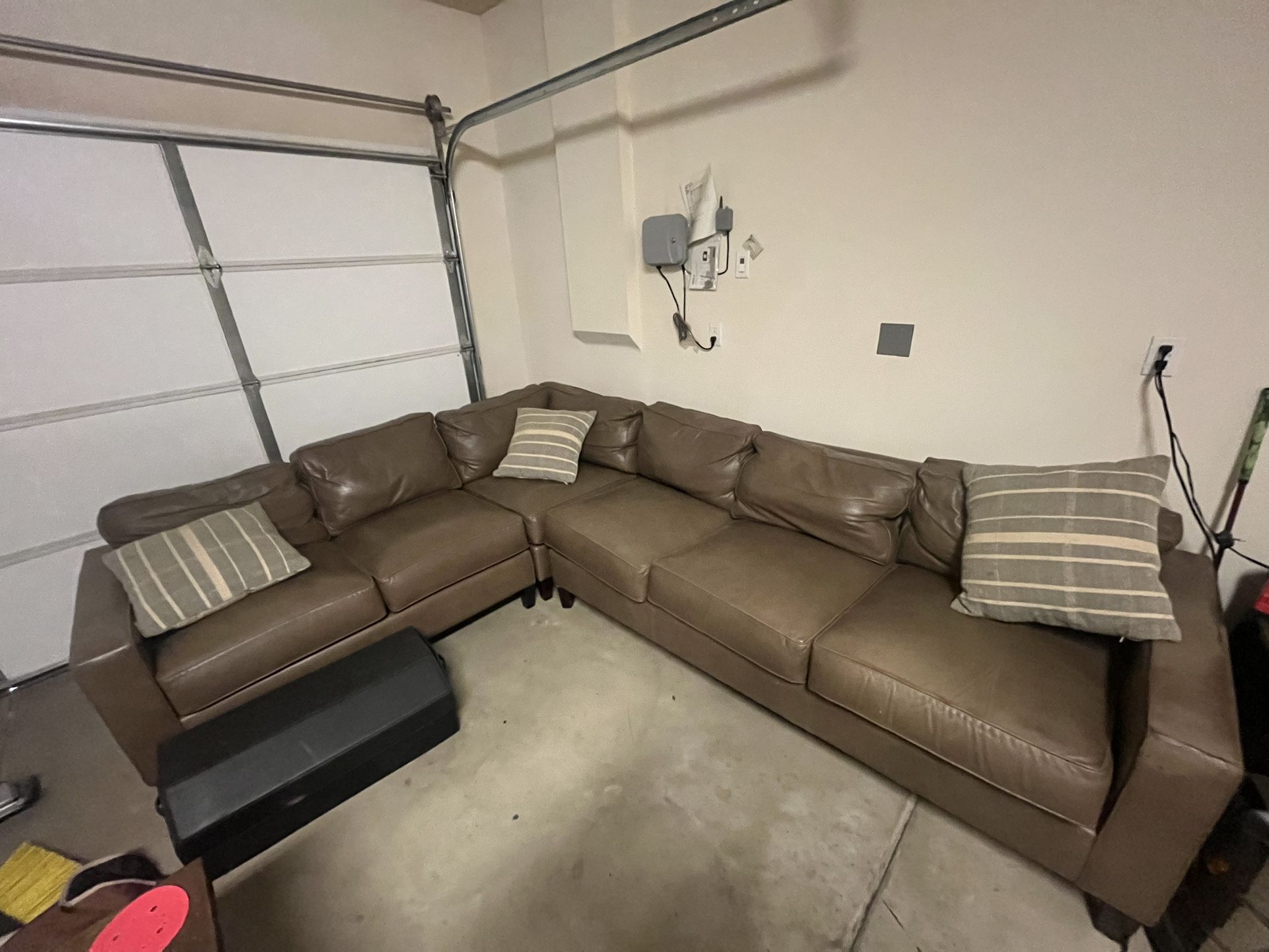 L Section Leather Sofa