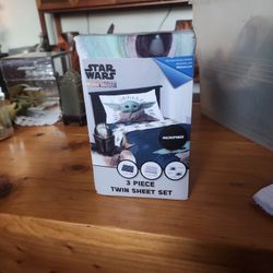 Star Wars The Mandalorian 3 Piece Twin Sheet Set