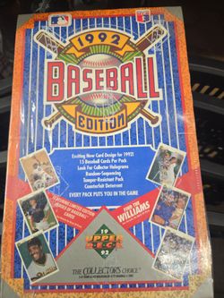 1992 Upperdeck baseball sealed wax box