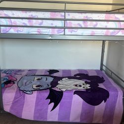 IKEA bunk bed frame, silver-colour, 90x200 cm