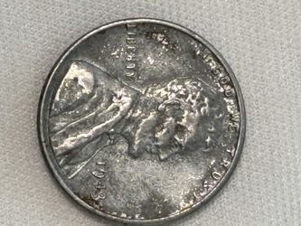One penny Zinc Plated Steel  1943