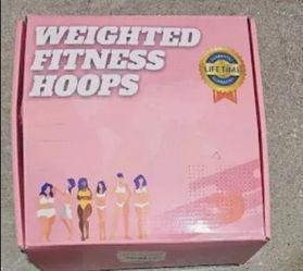 Weighted Fitness Hoops, Adjustable, black