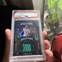 2022-23 PSA panini obsidian Mexico Alexis Vega Galaxy gear relic x ROOKIE /50