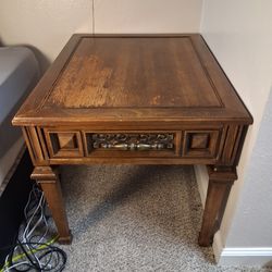 Wooden Nightstand with drawer