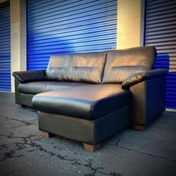 Black Two Piece Sectional Sofa