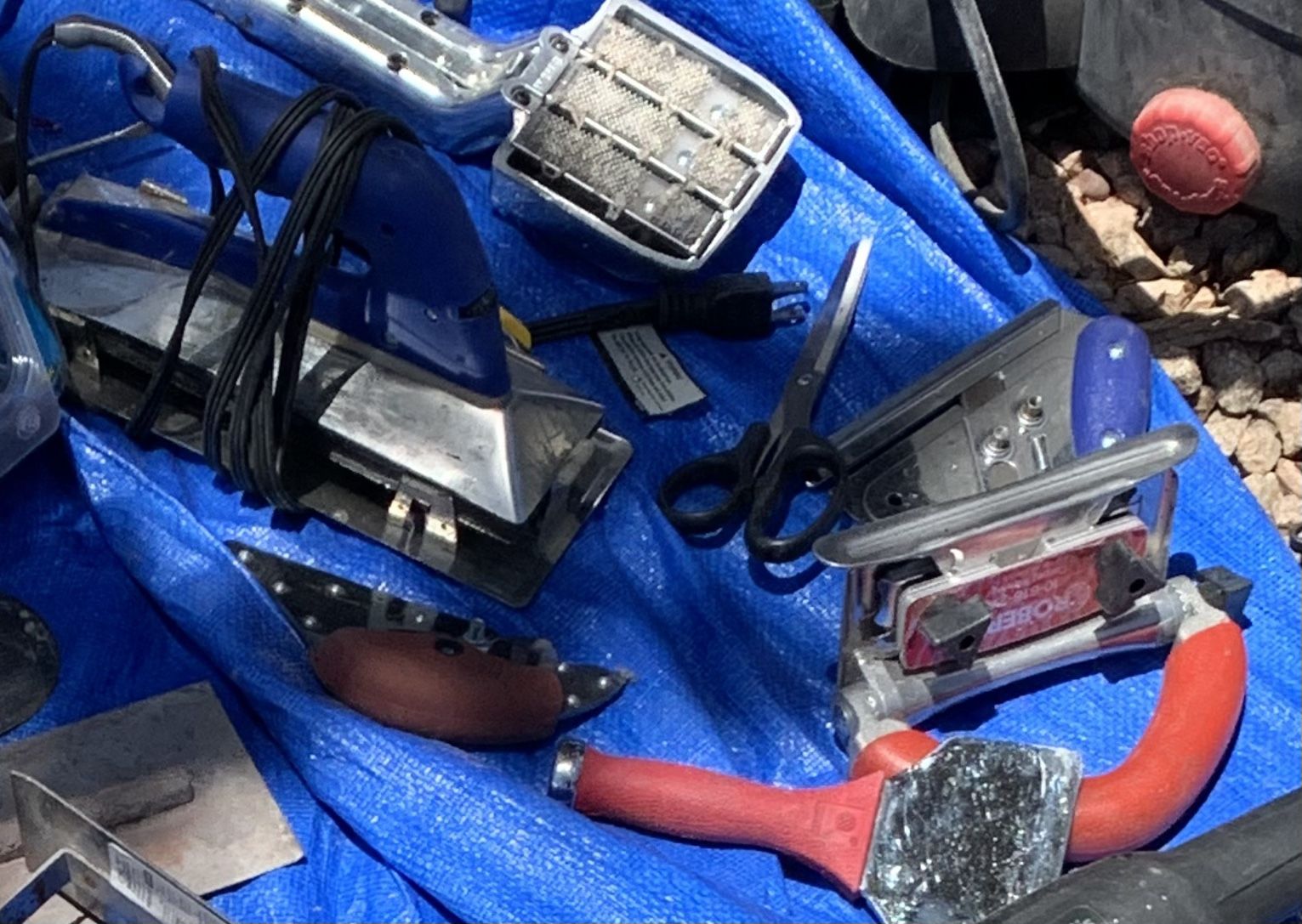 Carpet Hot Seam Iron Kicker And Cutters