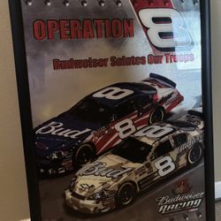 Budweiser NASCAR Racing  Bar Mirror