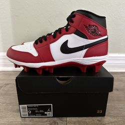 Jordan 1 Chicago Football Cleats Men’s Size 9