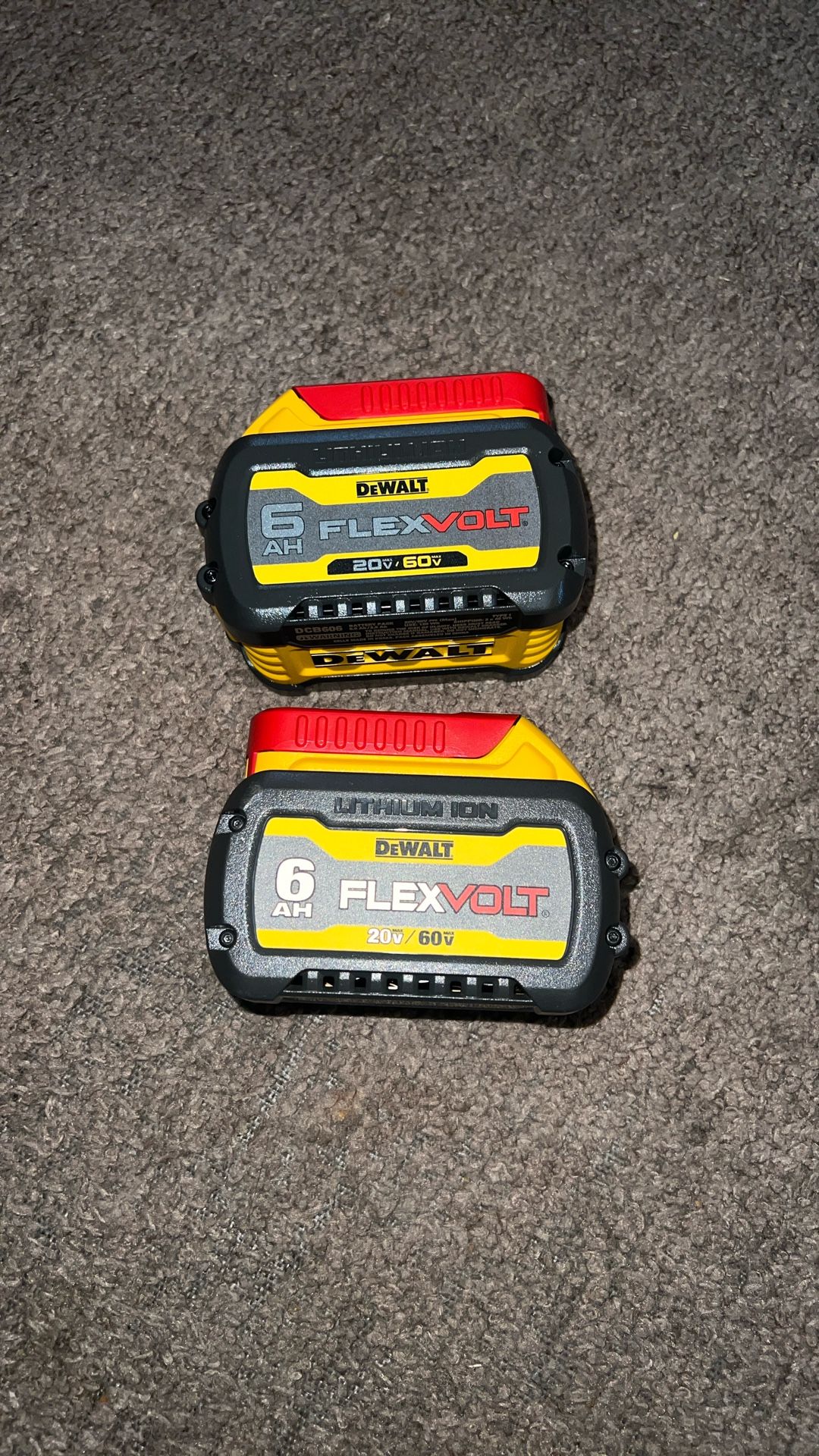 Dewalt 60v/20v Flexvolt 6.Ah New Batteris