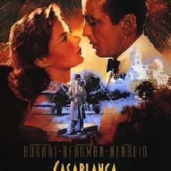 Casablanca Movie Sheet Credit Wall Poster 24"×36"