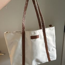 Brand New - Nylon Tote for Work/Travel Beige