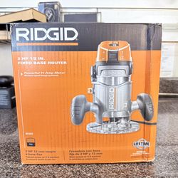 Ridgid 2HP 1/2” Fixed Base Router, Model: R2911