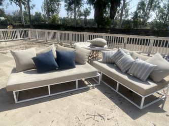 2 Outdoor Patio Couch-sectional 