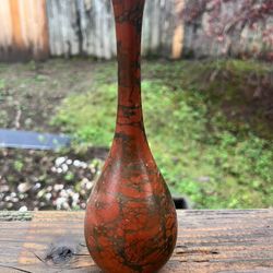 Vintage Metal Bud Vase Japanese 1981