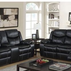 New Recliner Couch , Loveseat And Chair Only $50 Down Payment 