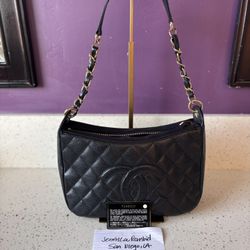 CC Timeless Shoulder Bag In Caviar 