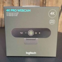 Logitech Brio 4K Pro Webcam (contact info removed)90 New Sealed HDR Mic