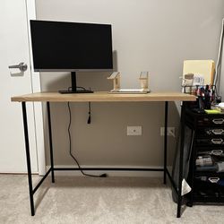 Wood and Metal Writing Desk