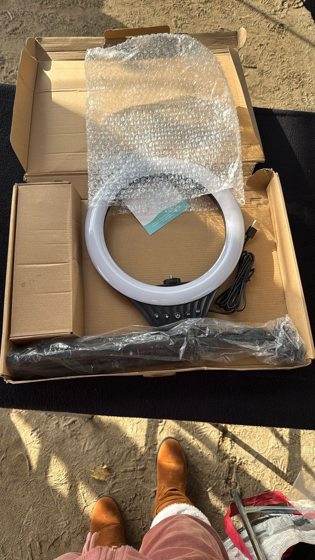 Alison 10 Inch RGB Selfie Ring Light Kit